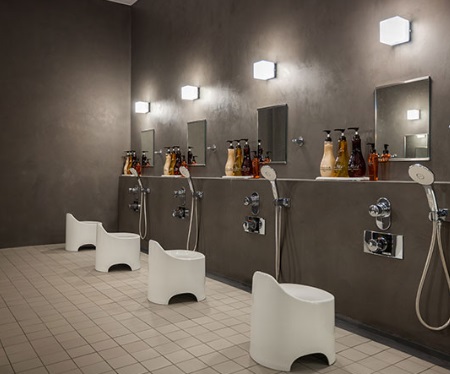 ルーフトップサウナのシャワー